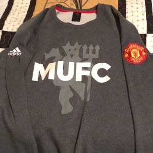 Adidas Manchester United Crew Neck Sweatshirt